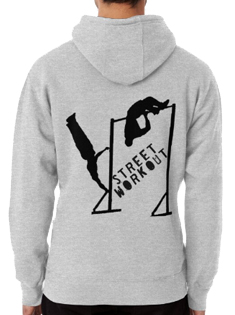 street workout pullover hoodie